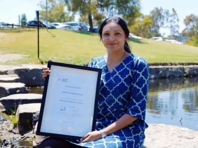 Associate Professor Aparna Lal, recipient of the Tony Ayers Award 2024.